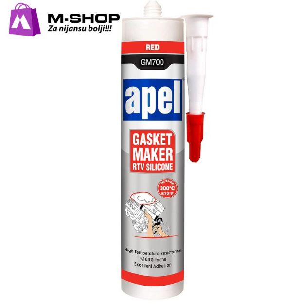 Slika APEL GM700 Ht-Silikon 310ml Red