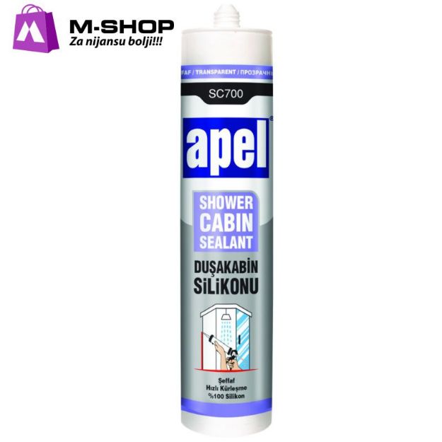 Slika APEL SC700 Sanitarni silikon 280ml Transparent